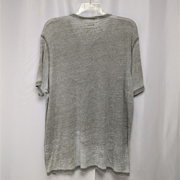 Lucky Brand Venice Burnout Henley XXL Gray  T-Shirt Short Sleeve Casual - Picture 4 of 6